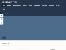Tablet Screenshot of govgistics.com